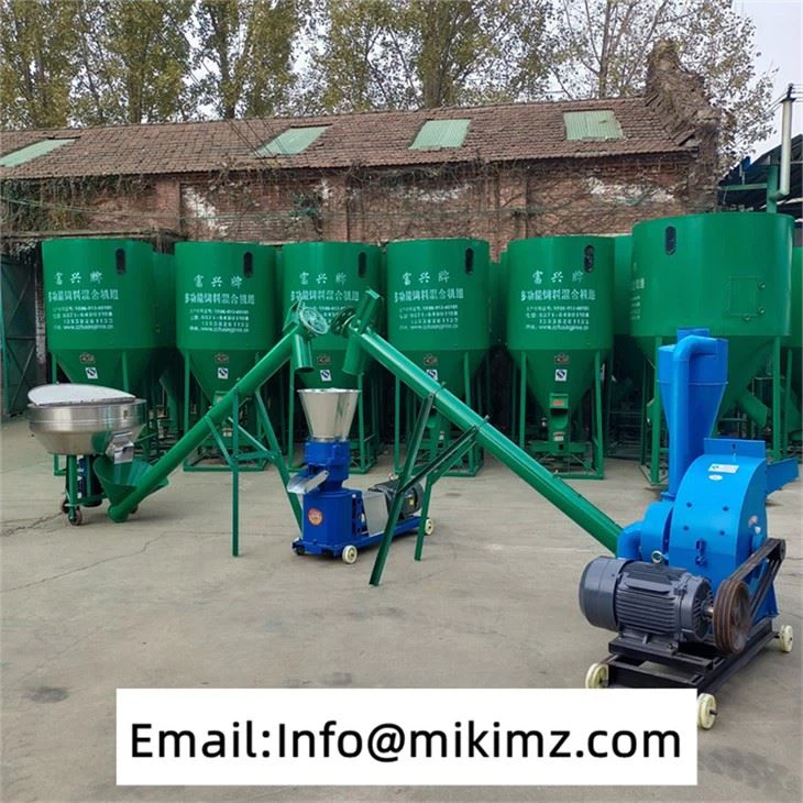 Animal Feed Mill Cassava Manje machin grenn moulen Hammer Mill