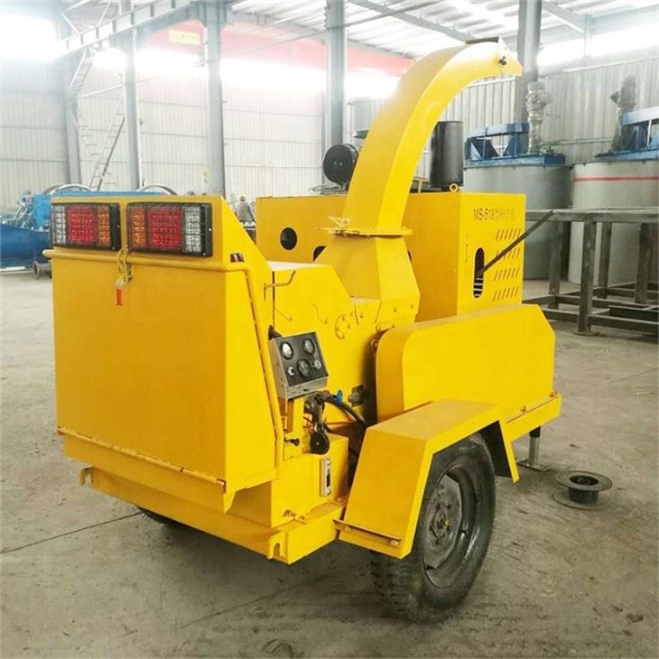 Diesel Wood Endistriyèl Wood Chipper Shredder