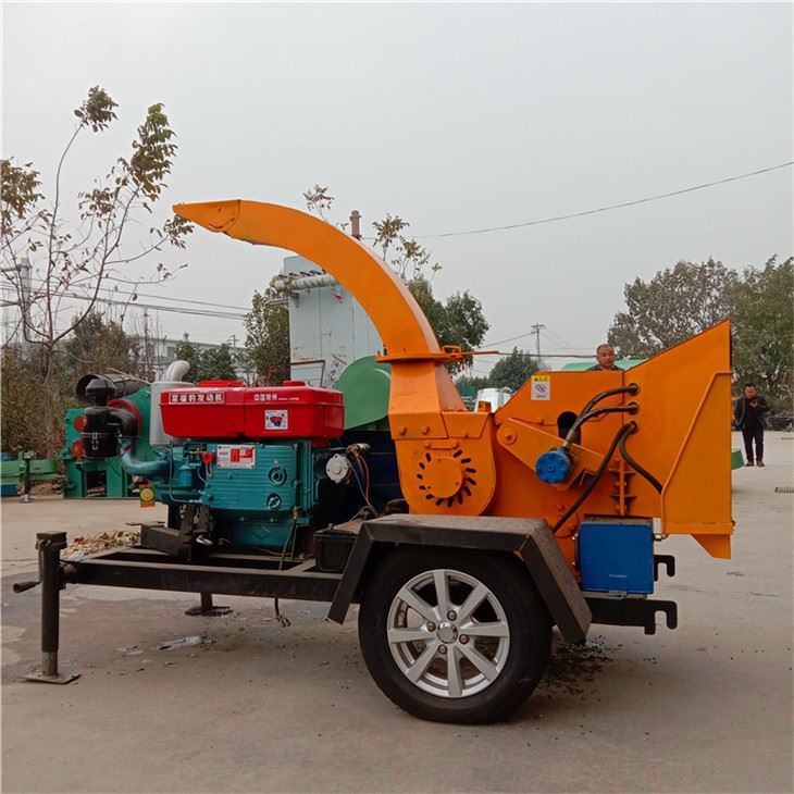 Pòtab bwa dyezèl branch Chipper